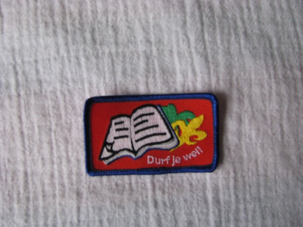 Thema badge: Durf je wel, Ophalen of Verzenden, Nieuw, Embleem, Speld of Insigne