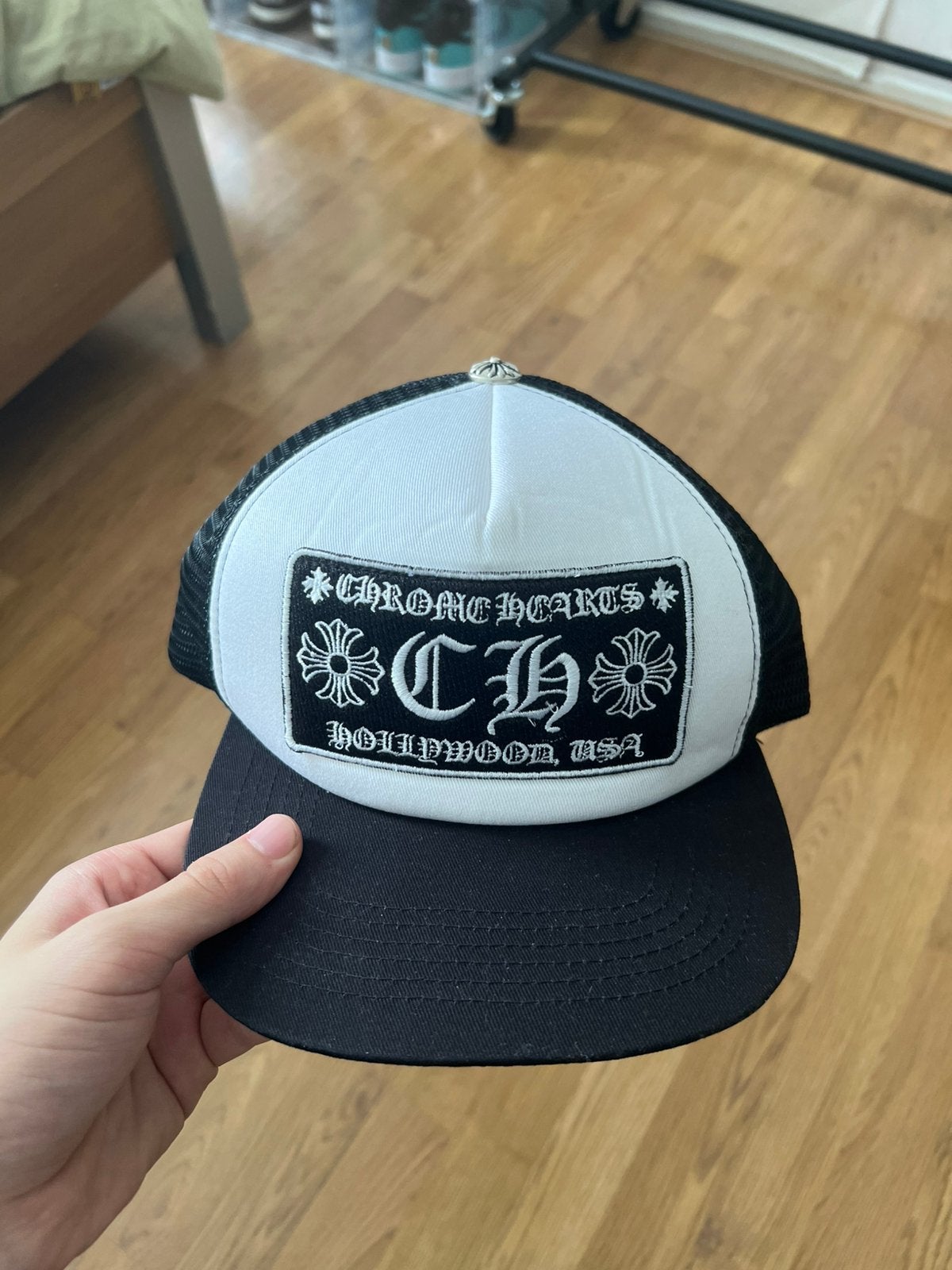 Chrome hearts hollywood trucker hat, Ophalen of Verzenden, Zo goed als nieuw