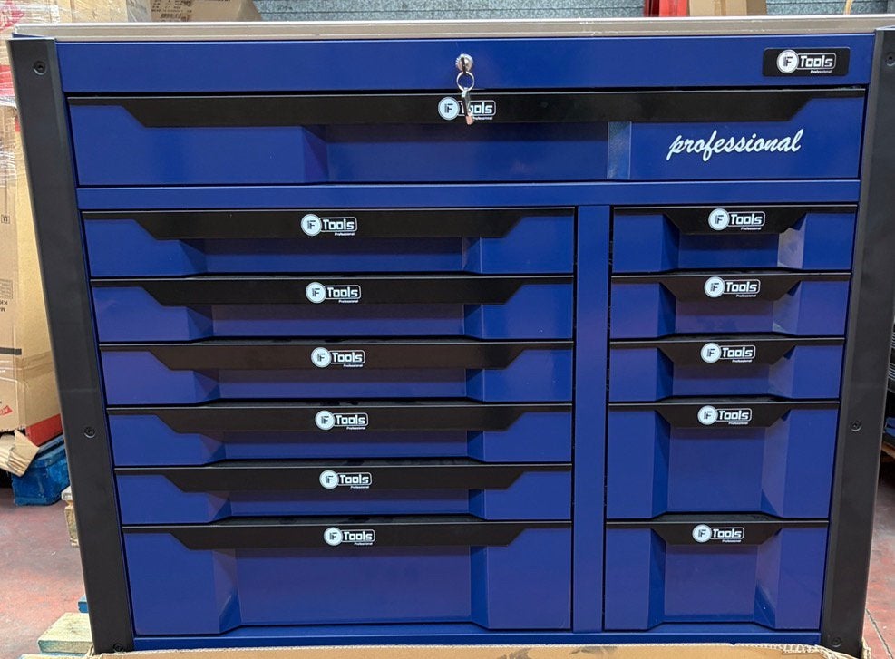 gereedschapswagen XXL F-Tools 12 lades kwaliteitgereedschap, Nieuw, Gegarandeerd het goedkoopste adres van Nederland, Ook voor onze ruime sorterong aggregaten en ander gereedschap
