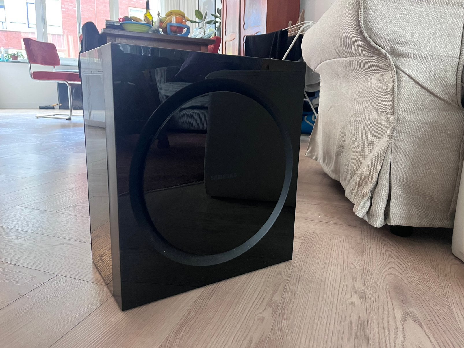 Samsung subwoofer PS-DW2, Subwoofer, Zo goed als nieuw, Geschikt voor surround/home cinema, Ophalen