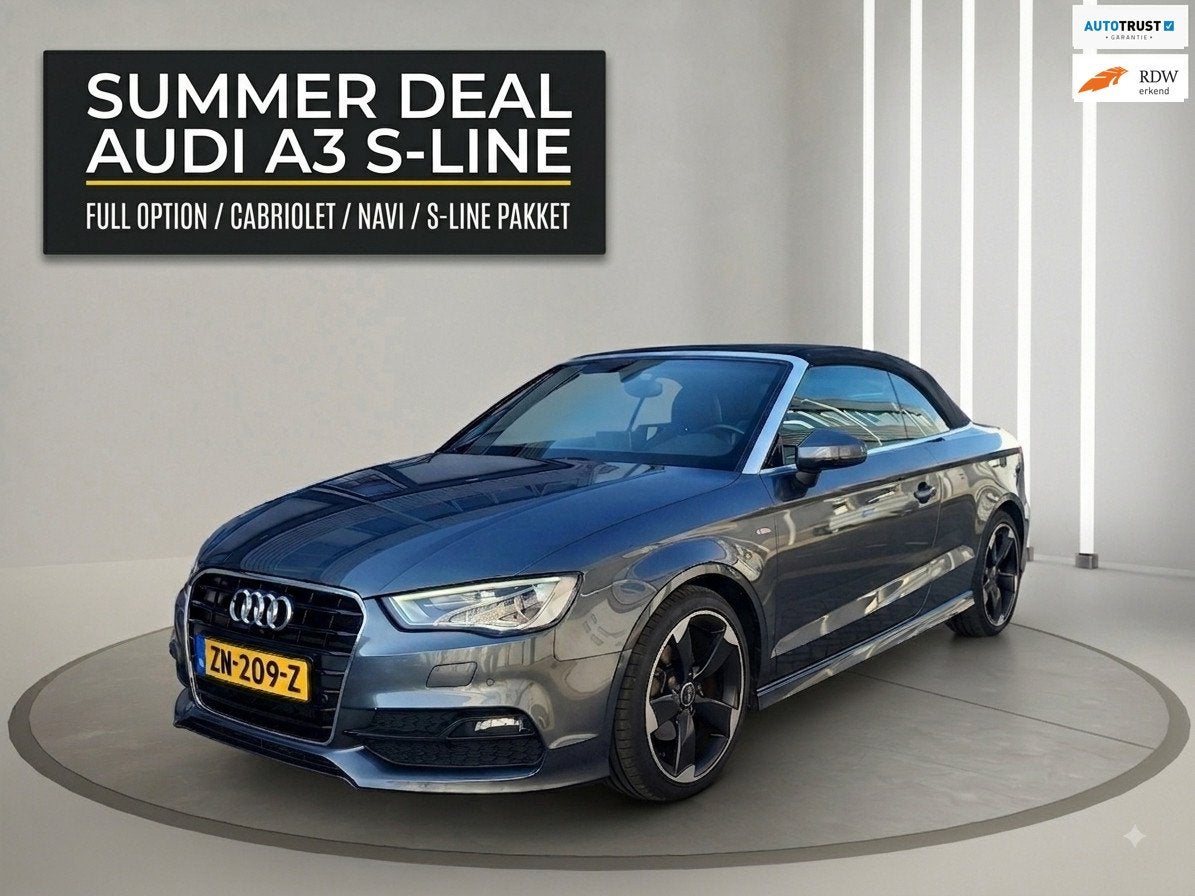 Audi A3 Cabriolet 1.4 TFSI Ambition Pro Line S - line, Auto's, Audi, Voorwielaandrijving, 125 pk, Gebruikt, Euro 6