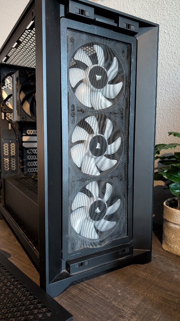 Corsair 4000D Airflow Tempered Glass + Corsair Lightning, Ophalen, Zo goed als nieuw