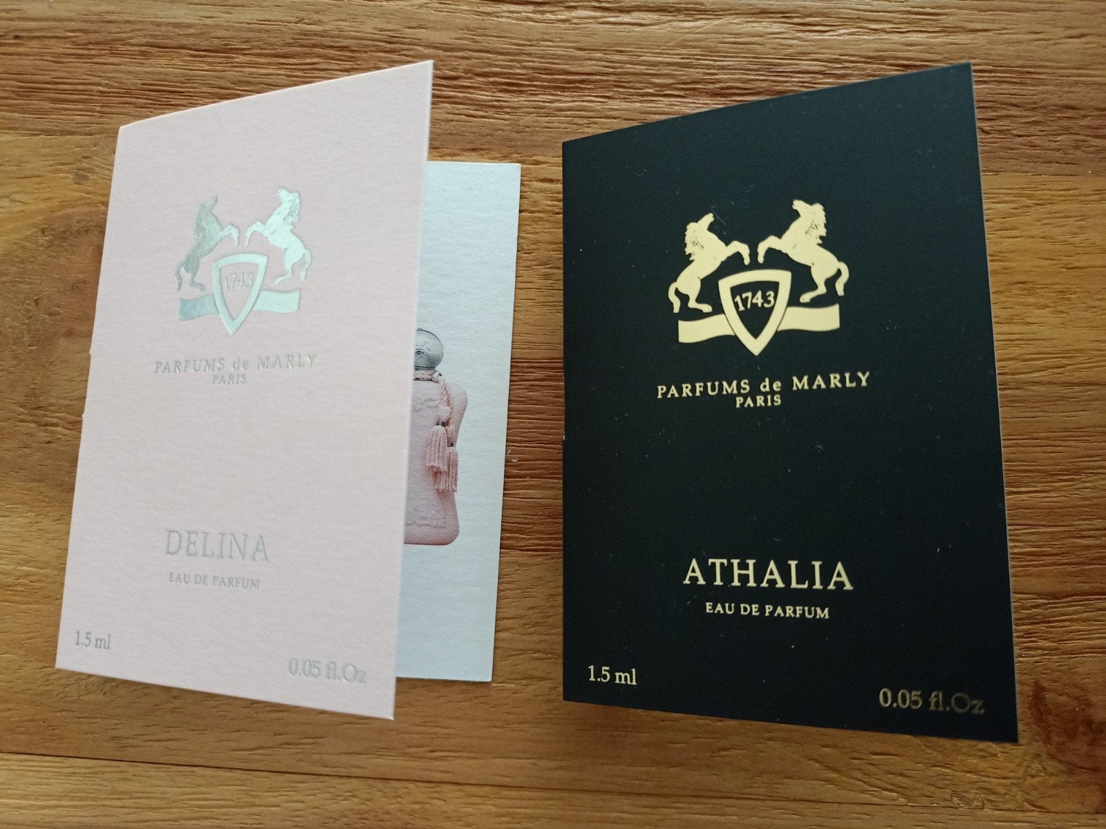 Parfums de Marly samples, Eén persoon, Cadeaubon