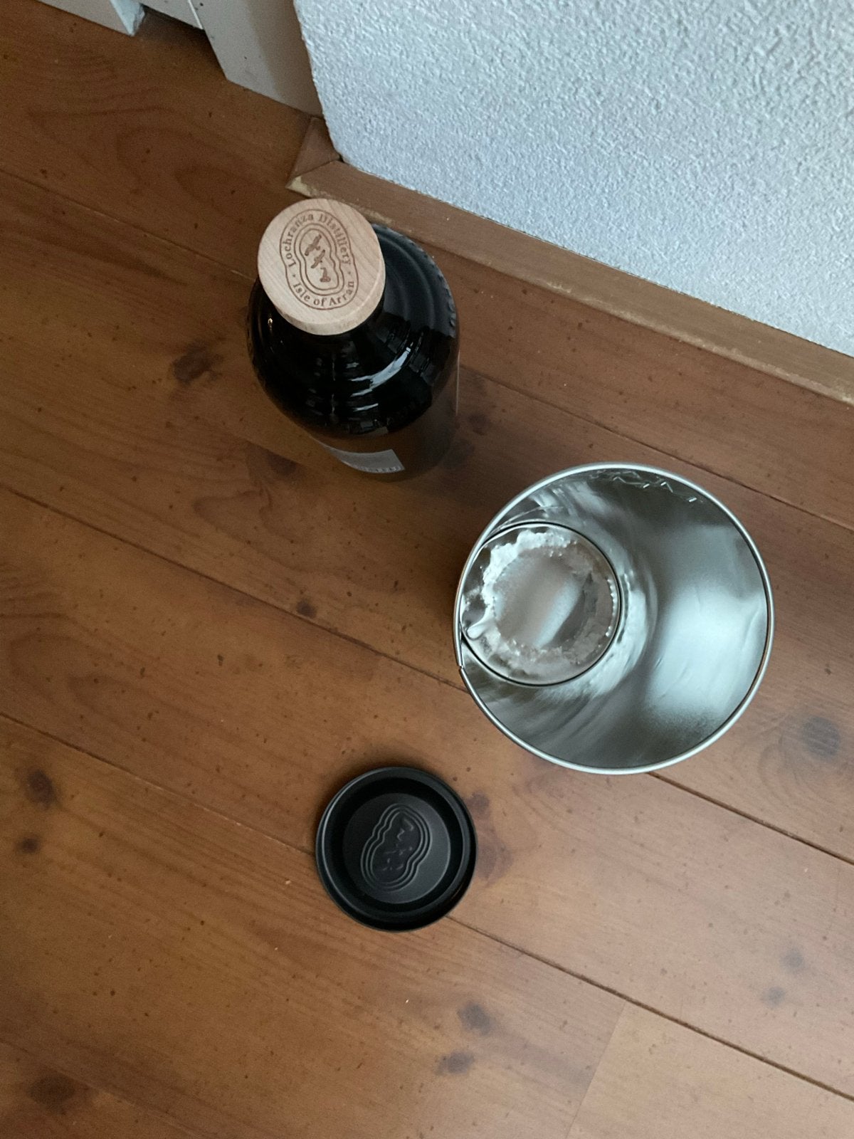 Lege Machrie Moor Single Malt Scotch Whisky fles met koker, Ophalen of Verzenden, Gebruikt, Overige typen