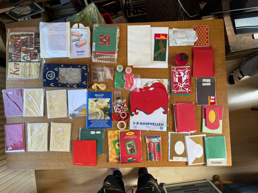 Set kaarten maken, Ophalen of Verzenden, Gebruikt, Kerst, Overige typen
