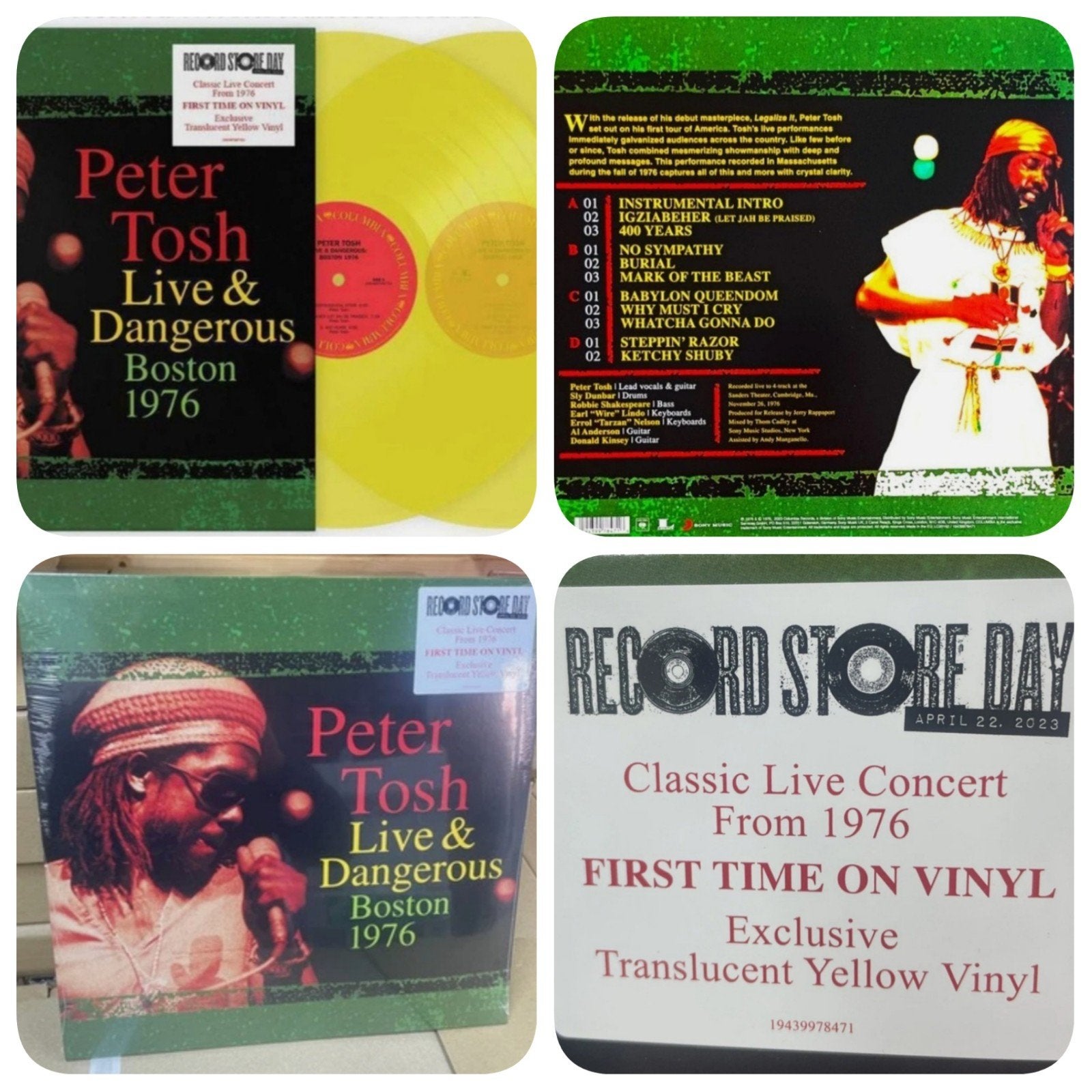 Peter Tosh Live 1976/Record Store Day 2lp geel vinyl/ NIEUW, Ophalen of Verzenden