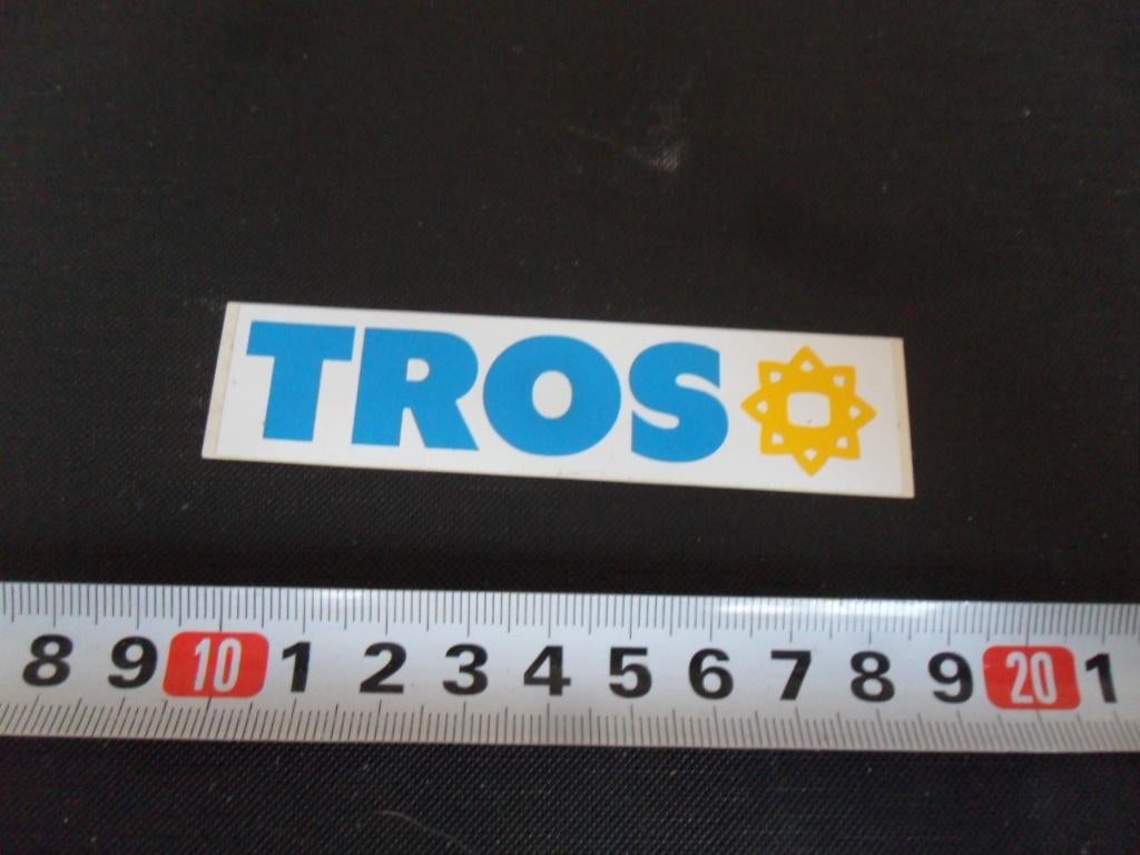 sticker Omroep TROS, Ophalen, Zo goed als nieuw