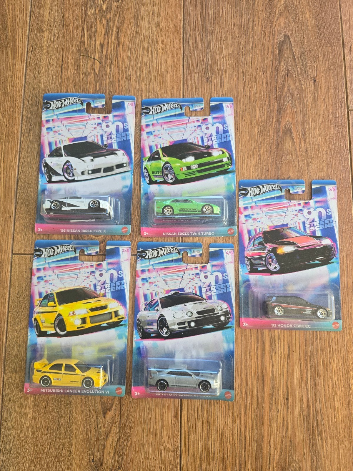Hot Wheels '90s Street Scene set (5 stuks), Hobby en Vrije tijd, Ophalen of Verzenden, Nieuw, Auto