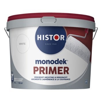 1x 10L Histor Monodek Primer Wit, Ophalen, Wit, 10 tot 15 liter, Verf