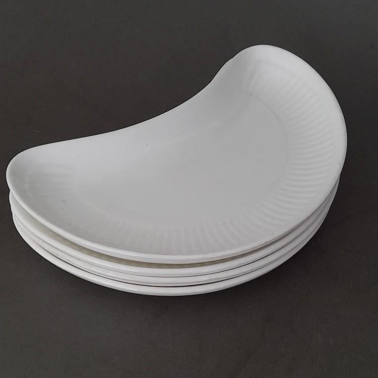 4 bijgerecht-bordjes. Wedgwood. Insignia, Gebruikt, Ophalen of Verzenden, Bord(en), Wedgwood