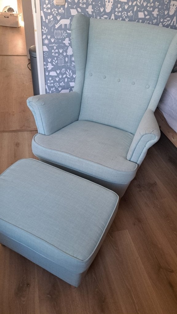 Ikea Strandmon Fauteuil, Huis en Inrichting, Fauteuils, Ophalen, Gebruikt, 75 tot 100 cm, Stof