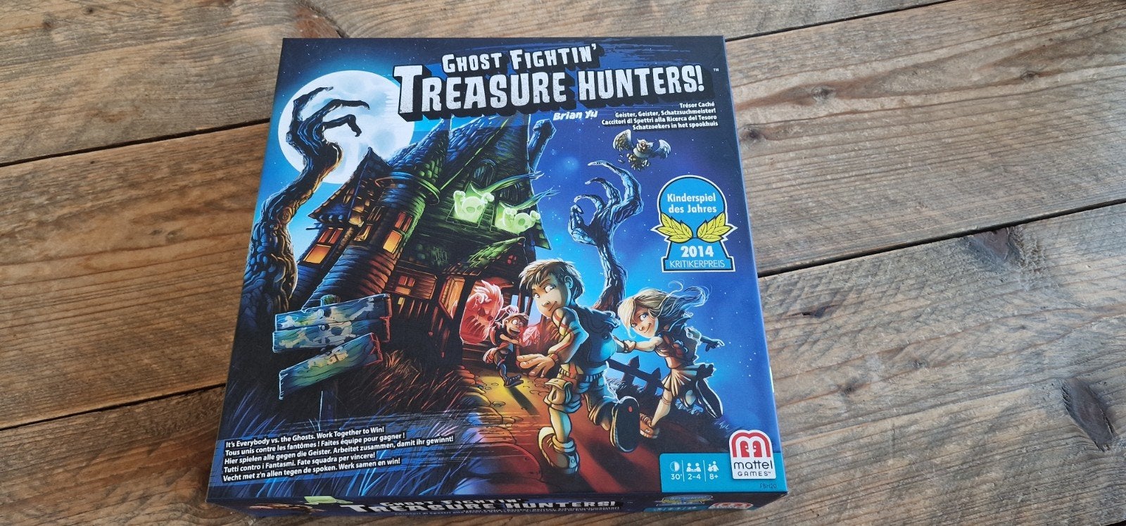 Ghost Fightin' Treasure Hunters! Bordspel (Mattel), Drie of vier spelers, Ophalen, Zo goed als nieuw, Mattel