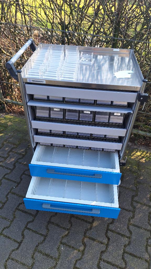 Gereedschapswagen RVS gereedschapskar sorteer kar, Ophalen, ., Zo goed als nieuw, .