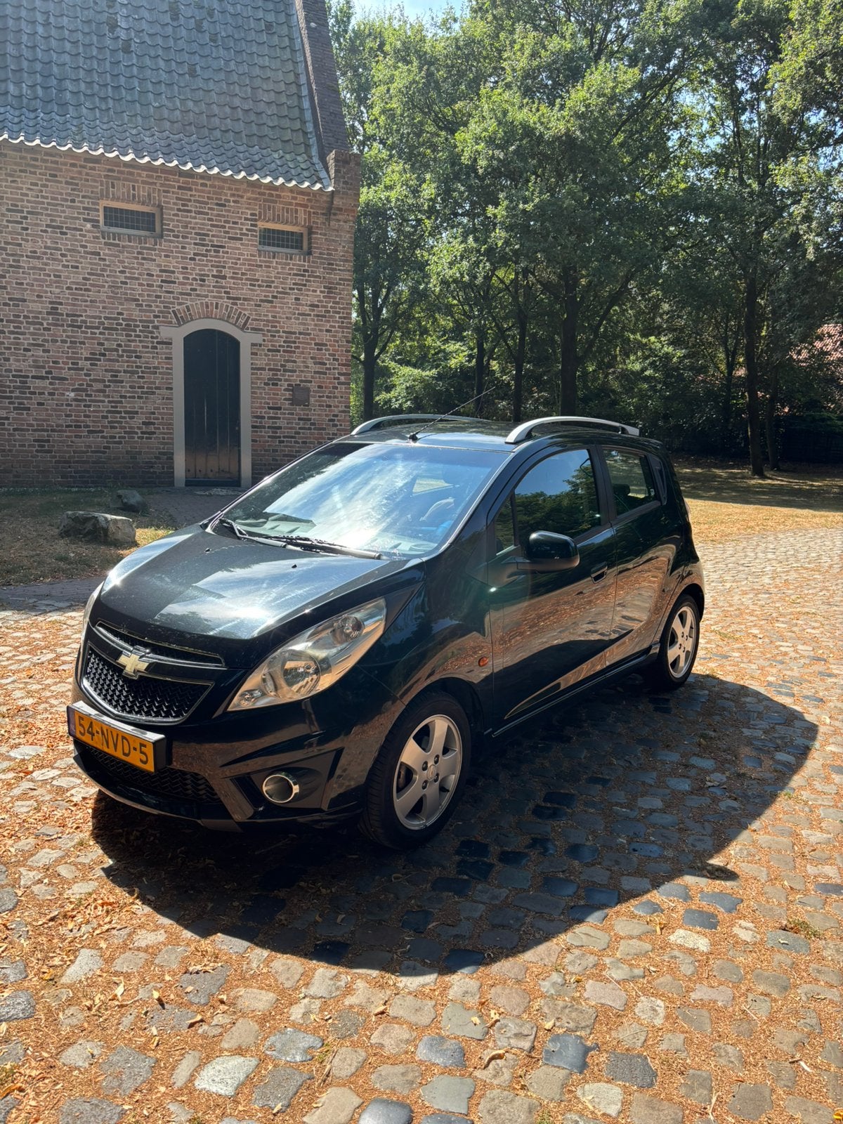 Chevrolet Spark 1.2 2010 Zwart - nieuwe APK - 1e eigenaar, Auto's, Voorwielaandrijving, 4 cilinders, Zwart, Origineel Nederlands