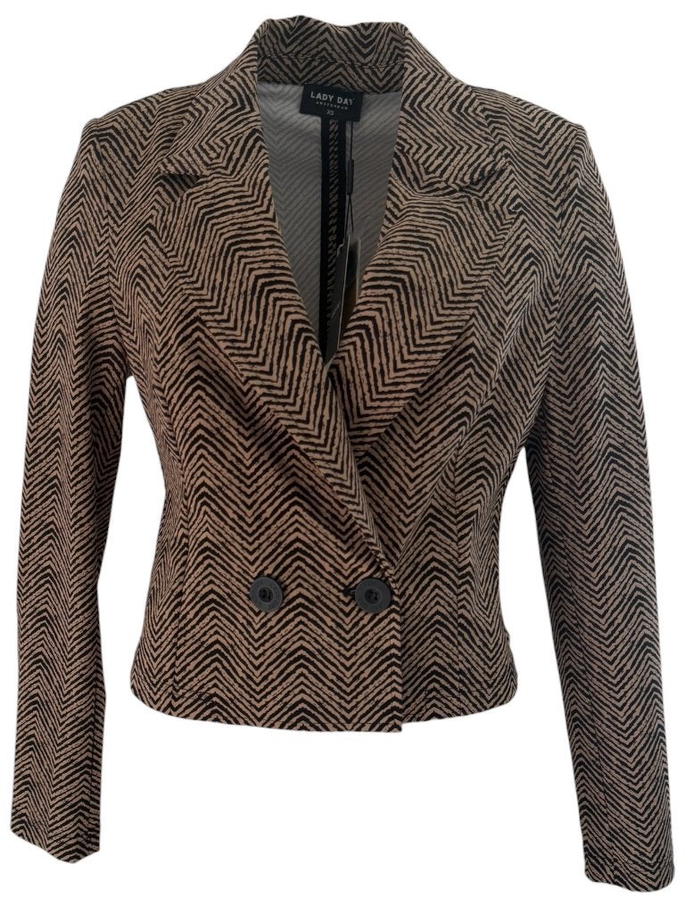 Lady Day blazer NIEUW XS, Bruin, Nieuw, Ophalen of Verzenden, Maat 34 (XS) of kleiner