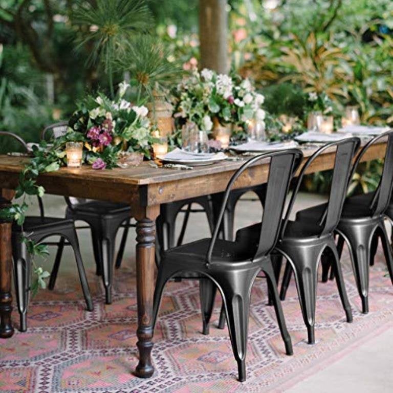 Lix stoelen stapelstoelen horeca cafe bistro stoel  6, Ophalen of Verzenden, Nieuw, Bruin, Vijf, Zes of meer stoelen