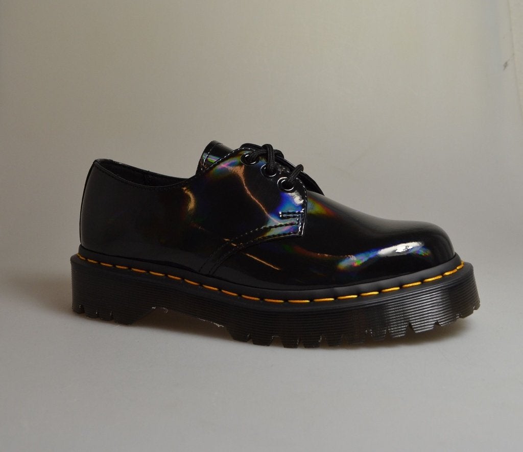 dr martens 1461 bex zwart rainbow patent maat 36,37,38,39,40, Schoenen met lage hakken, Zwart, Nieuw, Ophalen of Verzenden