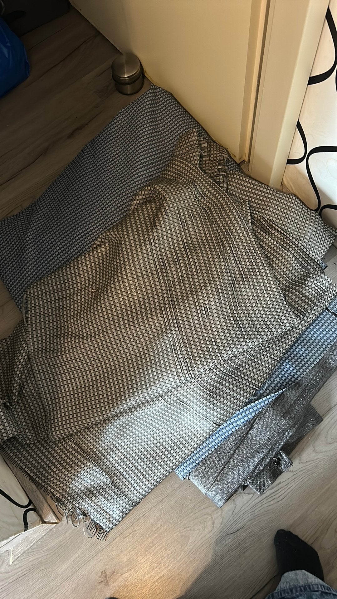 Tent tapijt, Ophalen, Gebruikt