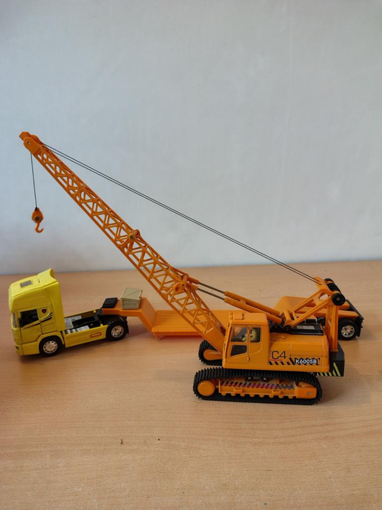 Iveco met dieplader en hijskraan, Ophalen of Verzenden, Zo goed als nieuw, Overige merken