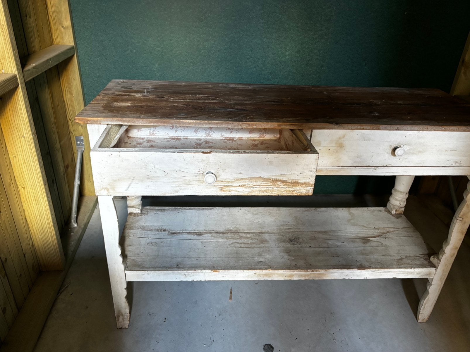houten dressoir / sidetable / tuintafel (120 cm), Huis en Inrichting, Ophalen, Zo goed als nieuw