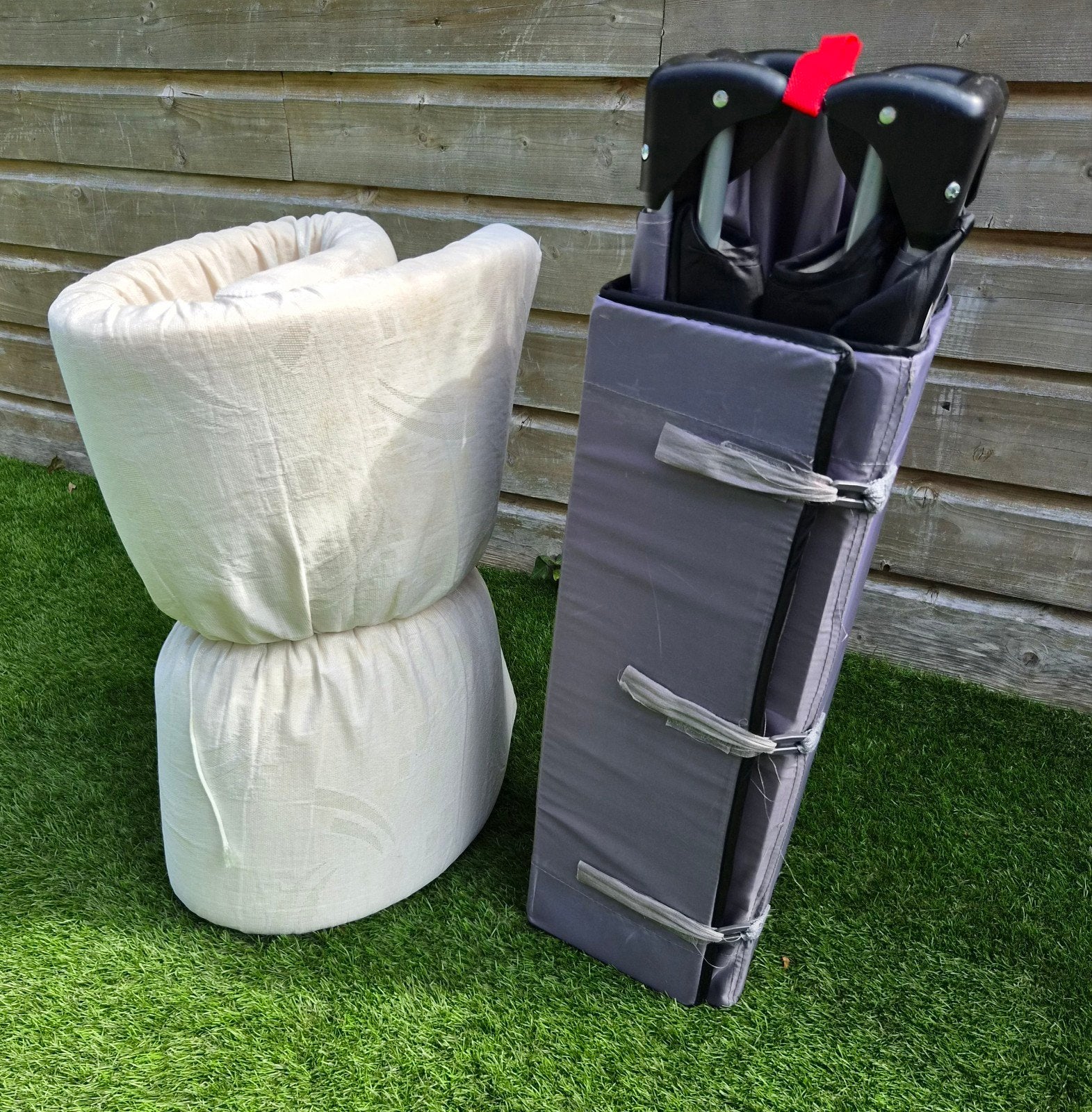 Topmark campingbed met oprolmatras, Kinderen en Baby's, Ophalen, Gebruikt, Matras