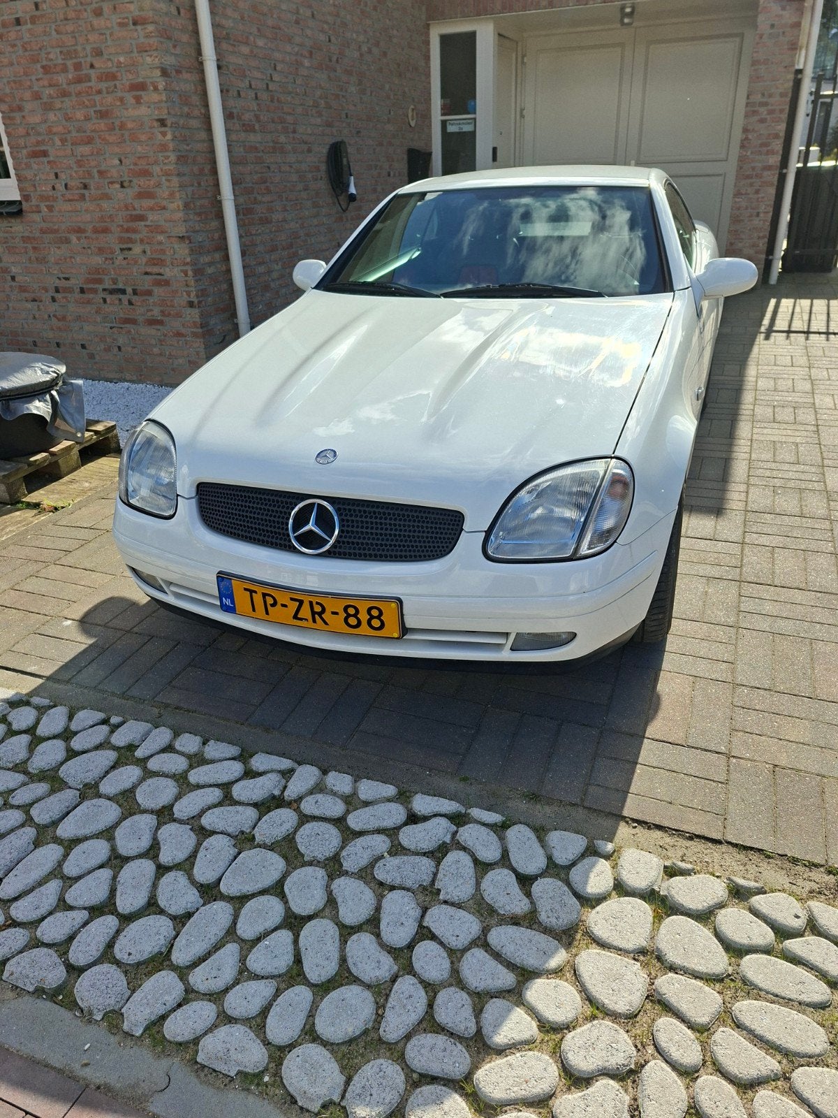 Mercedes-Benz SLK 2.0 Slk200 Roadster 1998 Wit, Auto's, Mercedes-Benz, 1998 cc, 4 cilinders, Cabriolet, Wit