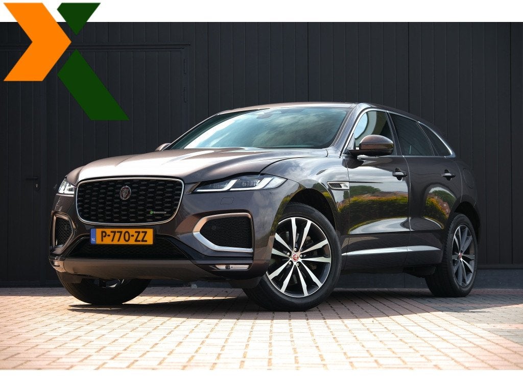 Jaguar F-Pace 2.0 P400e PHEV R-Dynamic Black | Meridian Surr, Auto's, Jaguar, Automaat, 4 cilinders, 2000 kg, Zilver of Grijs