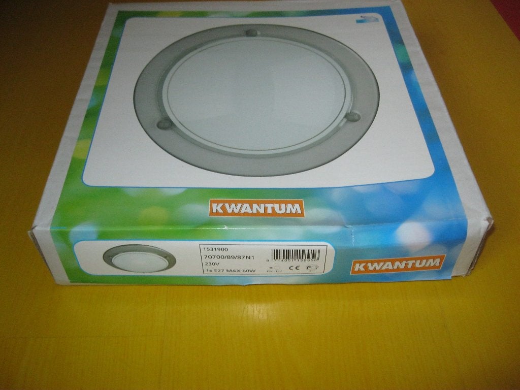 Plafondlamp plafoniere, stijlvol, nieuw, Kwantum, Huis en Inrichting, Nieuw, Plafondlamp, Glas, E27 (groot)