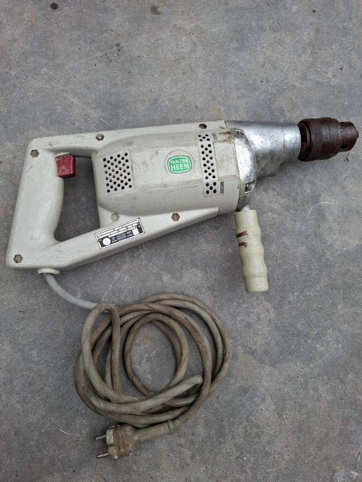 Vintage industriele boormachine Van der Heem, Ophalen