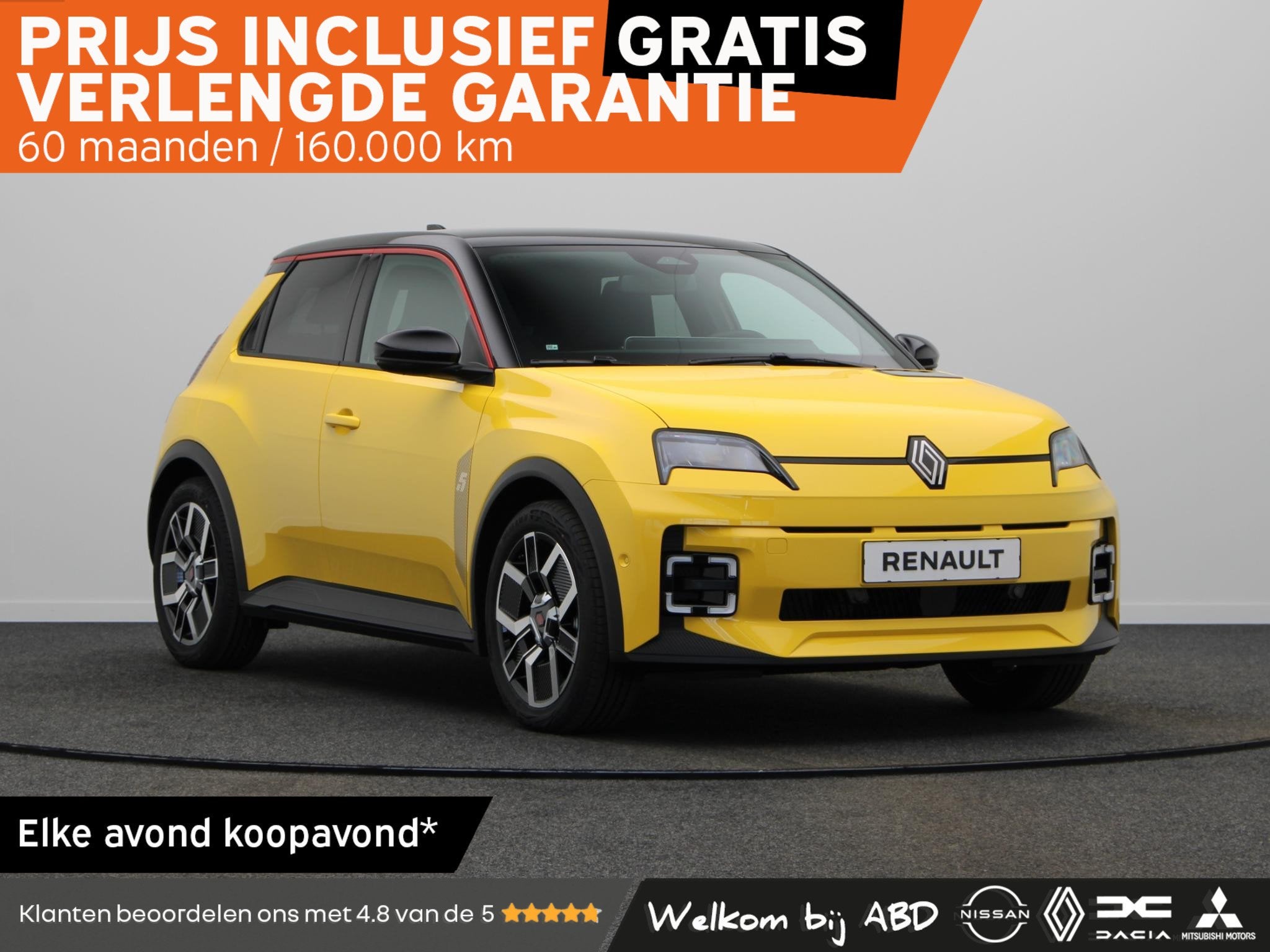 Renault 5 comfort range techno 52 kWh | Vijf jaar garantie |, Auto's, Dealer onderhouden, Stof, 31 min, Nieuw
