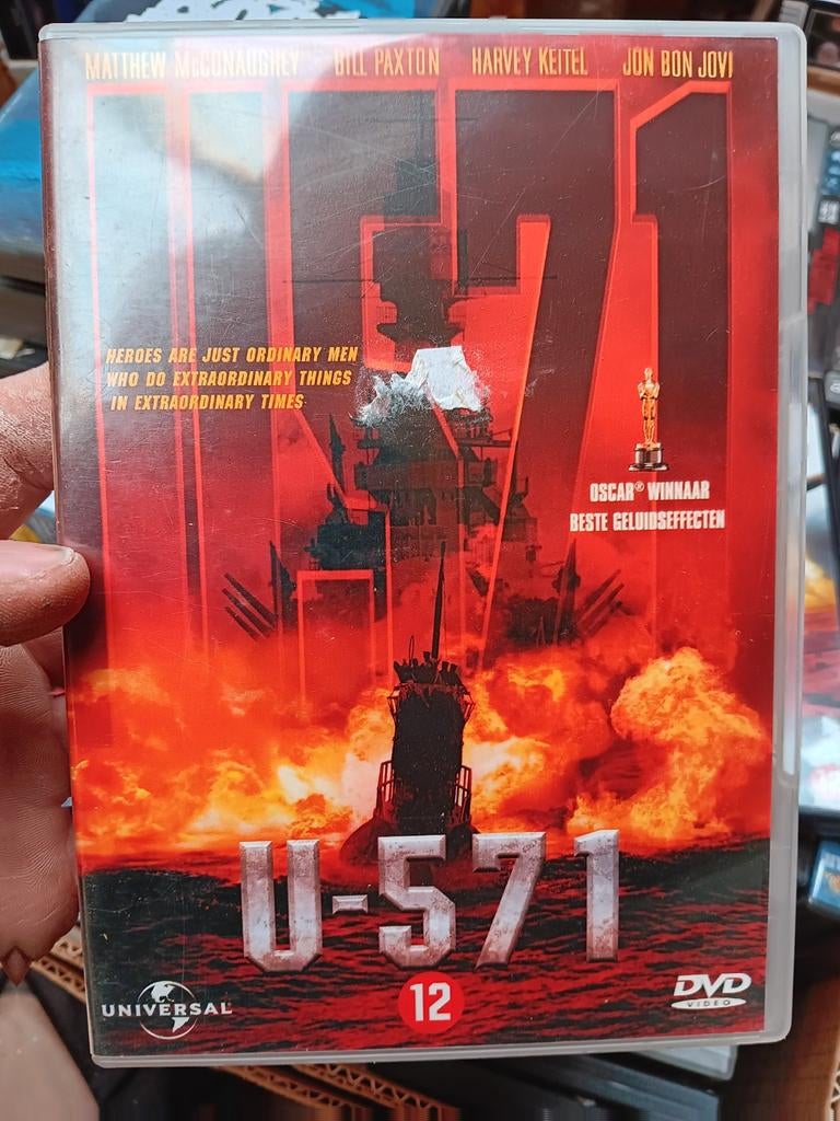 U-571 dvd nieuw oorlog klassieker, Vanaf 16 jaar, Ophalen of Verzenden, Zo goed als nieuw, Oorlog