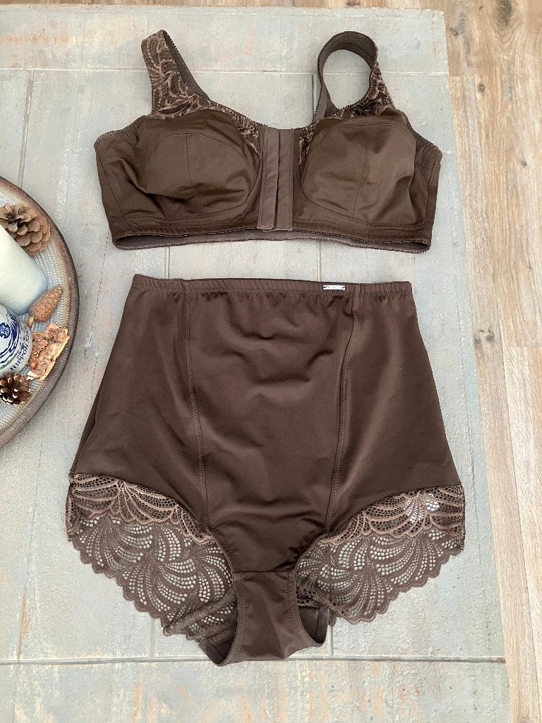 Ulla Popken ondergoed set, Ulla Popken, Verzenden, Bruin, Setje