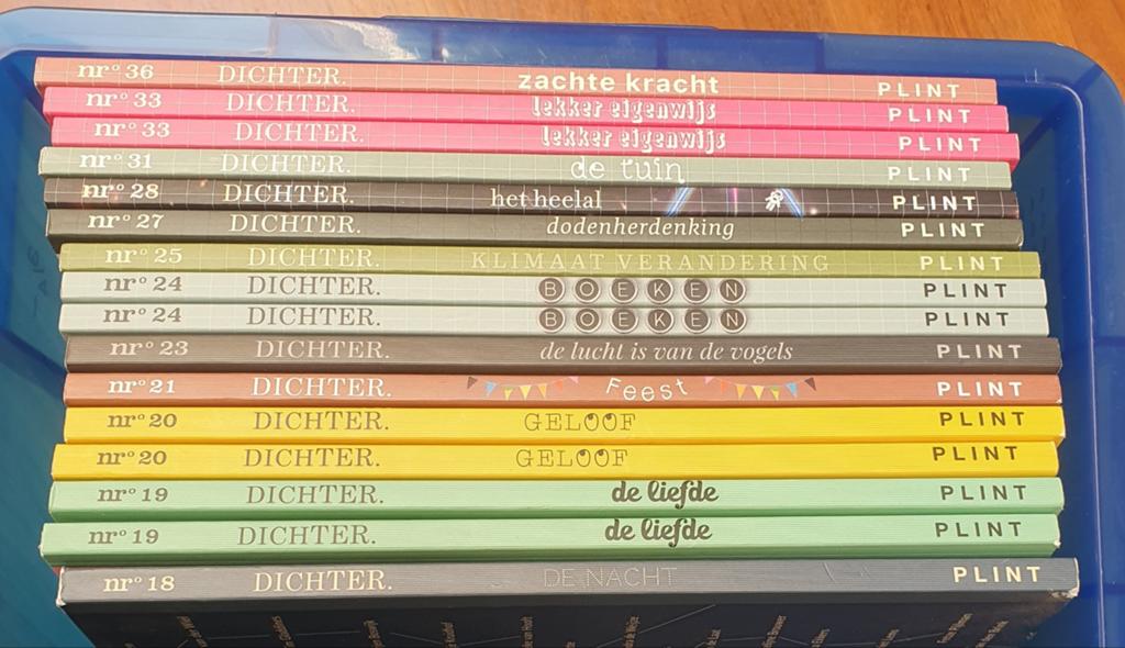 Dichter. Plint Poëziebundels - Diverse Nummers, Boeken, Gedichten en Poëzie, Ophalen of Verzenden, Zo goed als nieuw, Diverse auteurs
