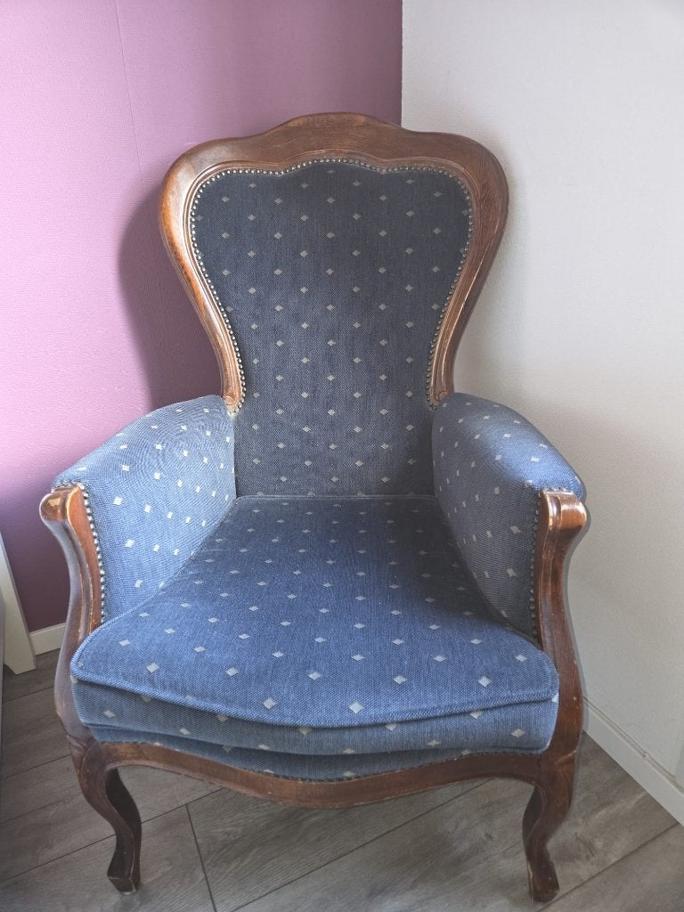 fateaul, Huis en Inrichting, Fauteuils, Ophalen, 75 tot 100 cm, Zo goed als nieuw, Stof