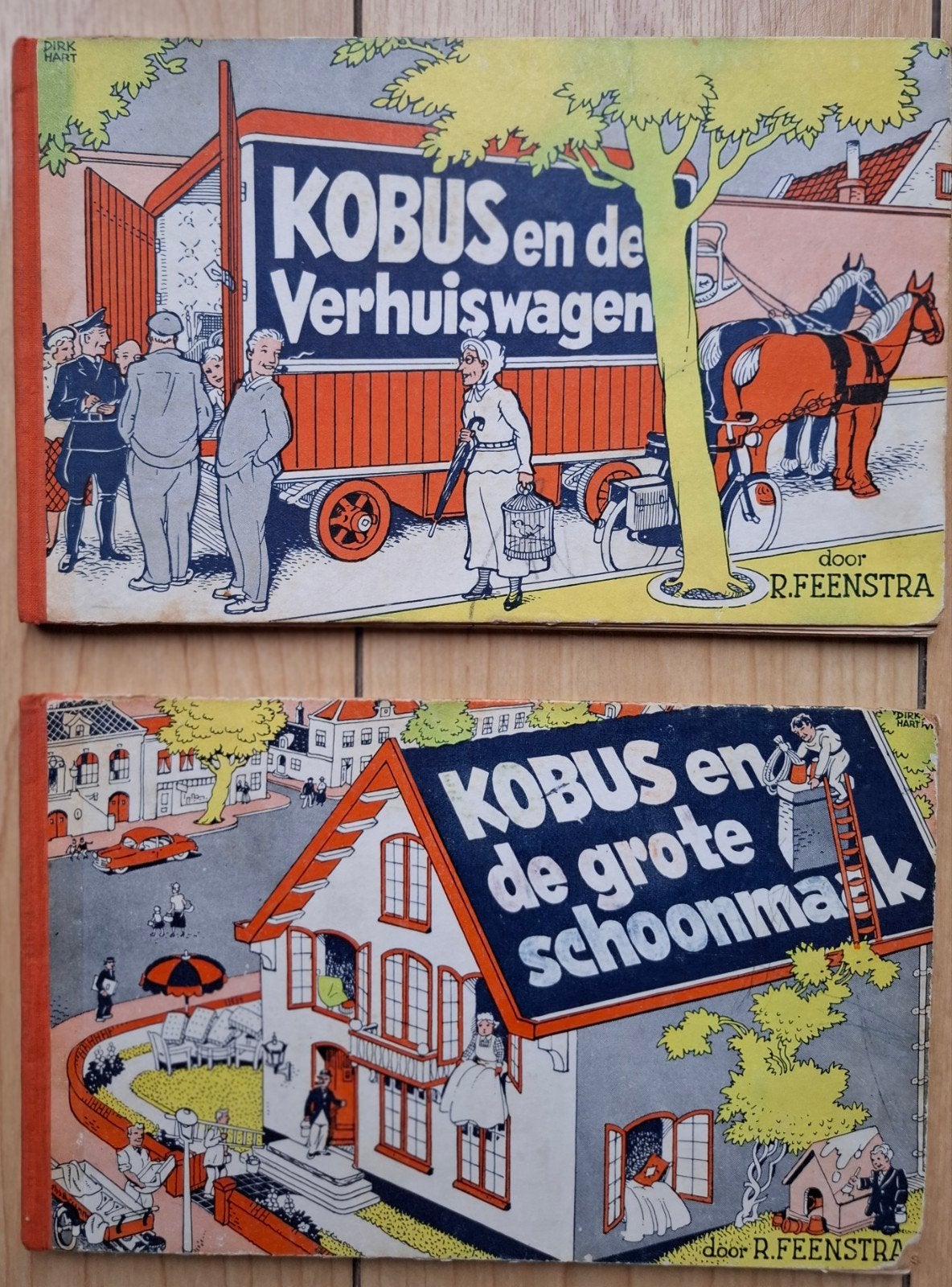 Kobus Kwint, Grote Schoonmaak, Verhuiswagen. 2x voor € 7,50, Ophalen of Verzenden, Gelezen, R. Feenstra, Fictie