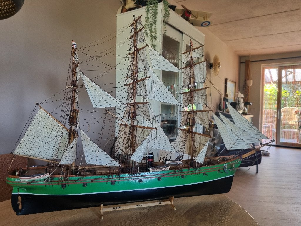 Schroefstoom zeilschip "Bali" uit 1857 van de K.N.I.M., Ophalen, Gebruikt, 1:32 tot 1:50, Overige merken