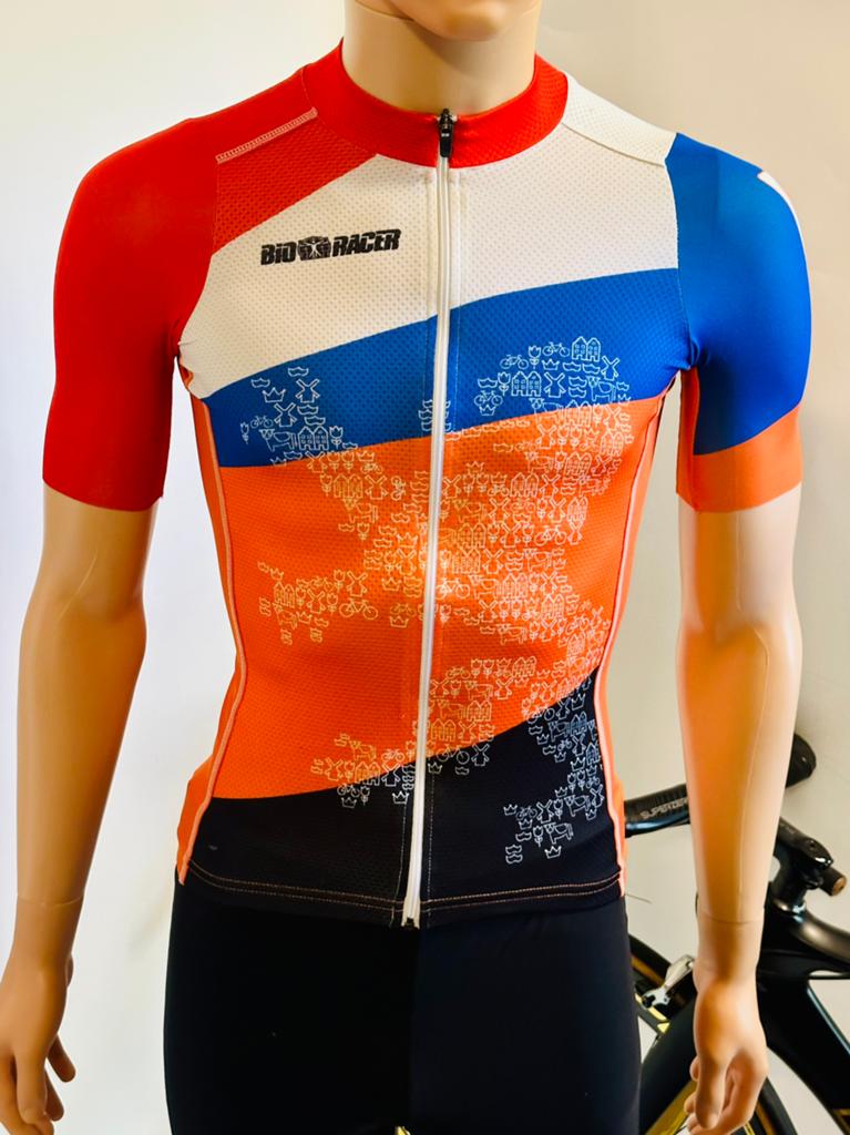 Wielrenkleding wielrenshirt fietsshirt maat M Bioracer, Fietsen en Brommers, Fietsaccessoires | Fietskleding, Gebruikt, M, Ophalen of Verzenden