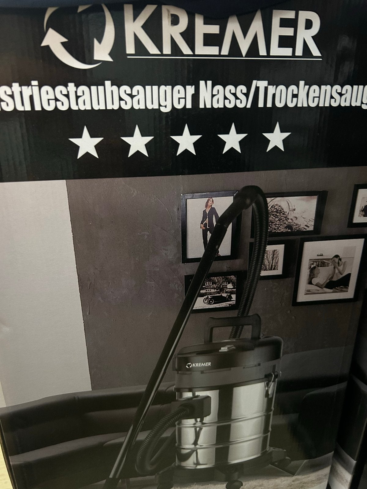 Nieuwe Kremer KR-30LE Nat- en droogstofzuiger 1200W, Overige merken, Nieuw, Ophalen of Verzenden, Industriële stofzuiger