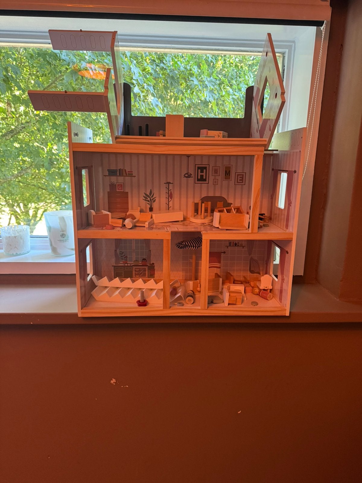 Poppenhuis, Dieren en Toebehoren, Ophalen, Zo goed als nieuw, Hout, Vogelkooi