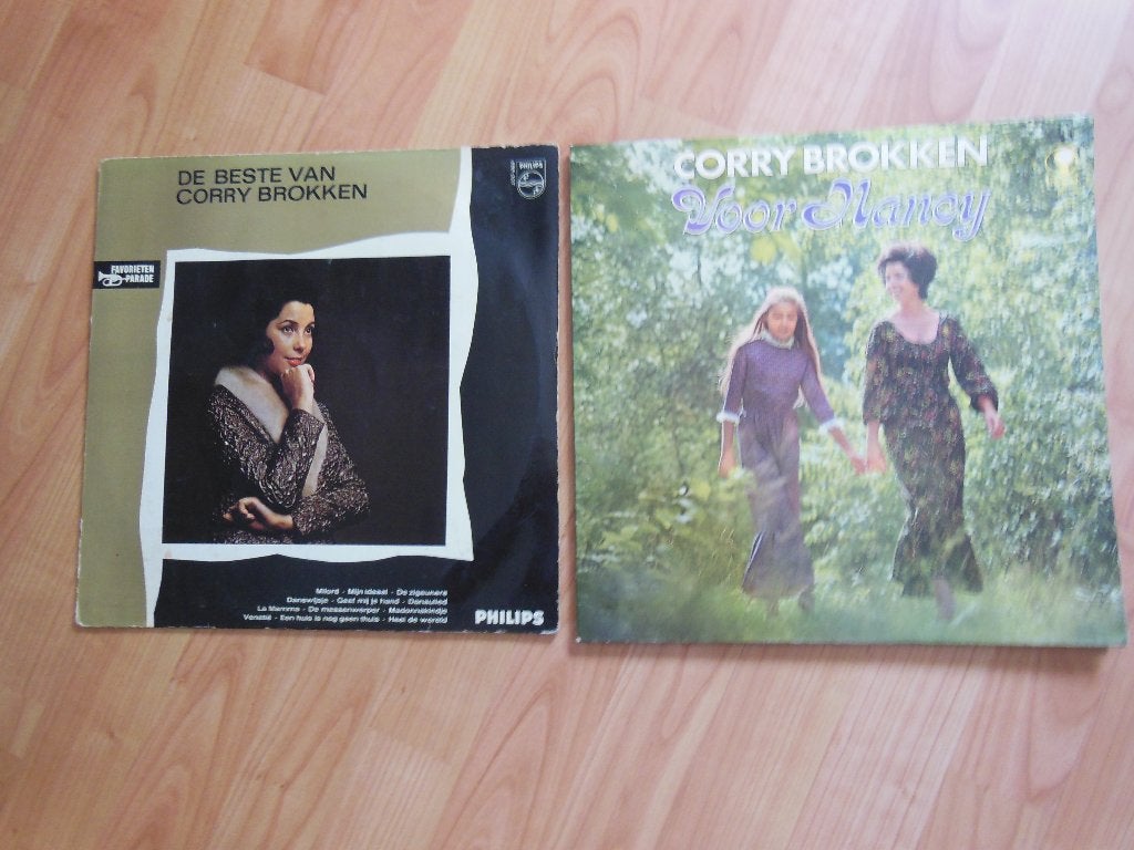 2 x CORRY  BROKKEN  LP   -, LP, Gebruikt, Overige formaten, Levenslied of Smartlap