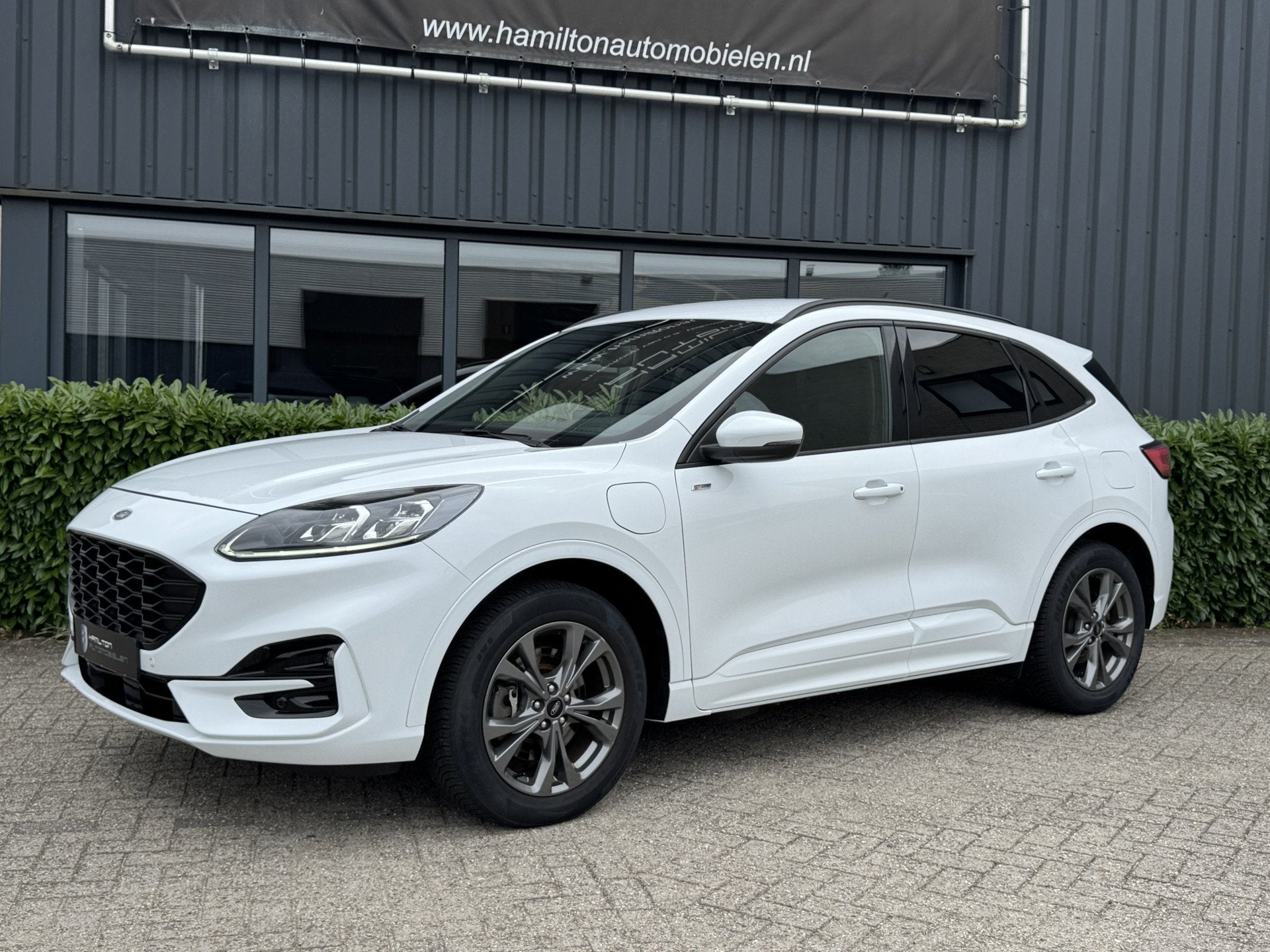 Ford Kuga 2.5 PHEV ST-Line (bj 2021, automaat), Auto's, Dealer onderhouden, Gebruikt, 4 cilinders, Wit