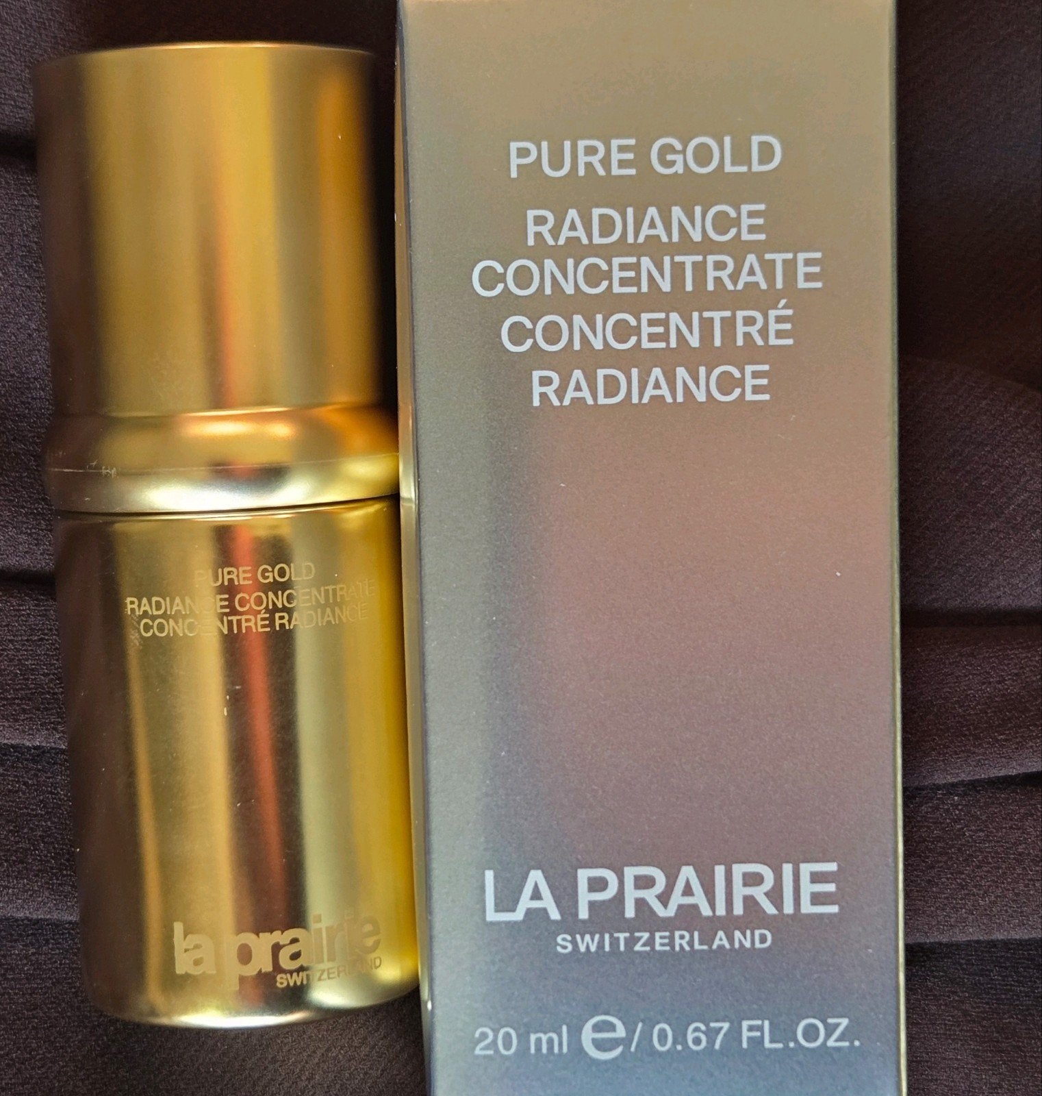 La Prairie Pure Gold Radiance serum 20ml sample, Verzenden, Nieuw, Gehele gezicht