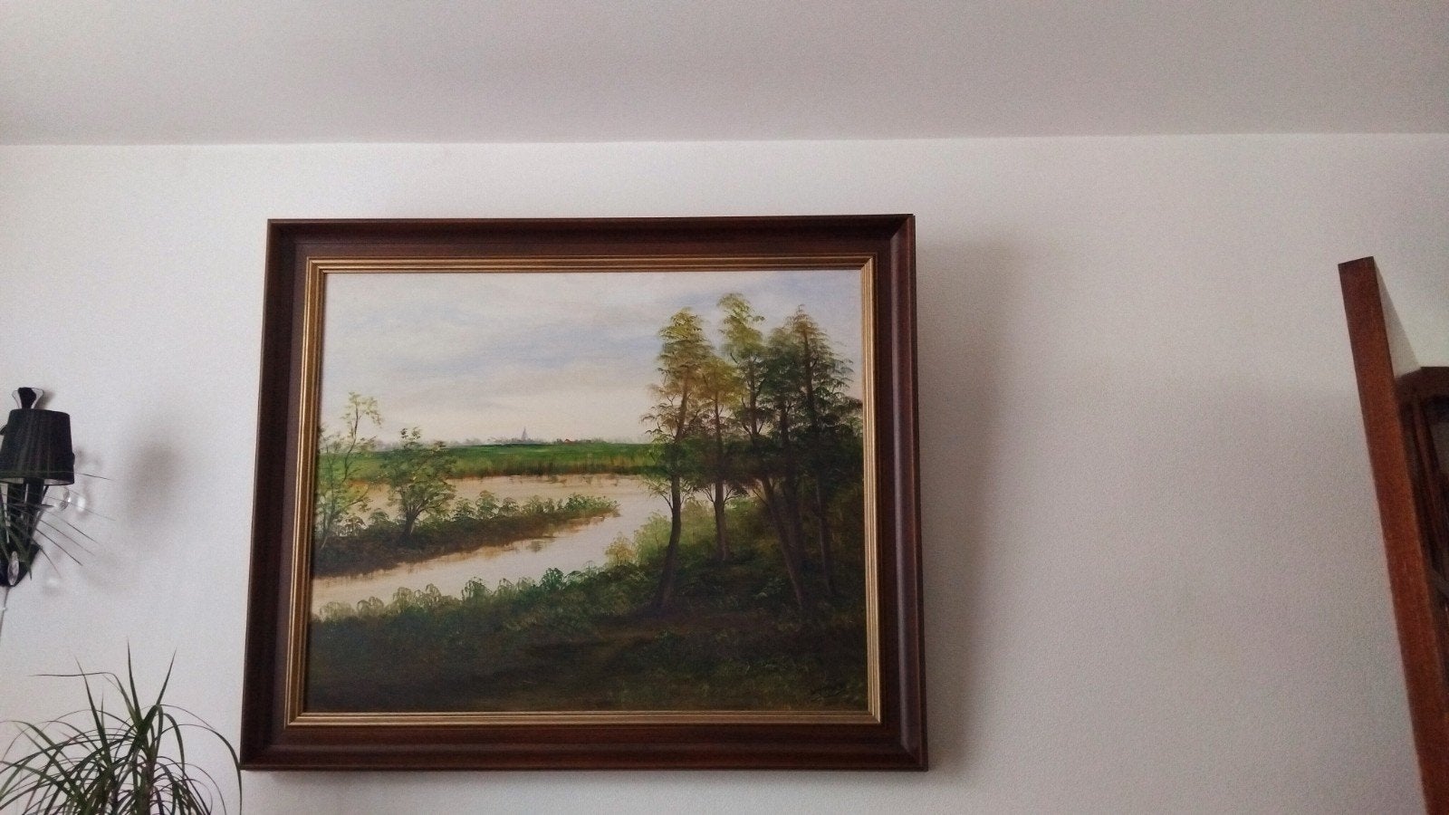 Schilderij Wim Houdijk - Moerputten (B120 H100)  75euro, Ophalen