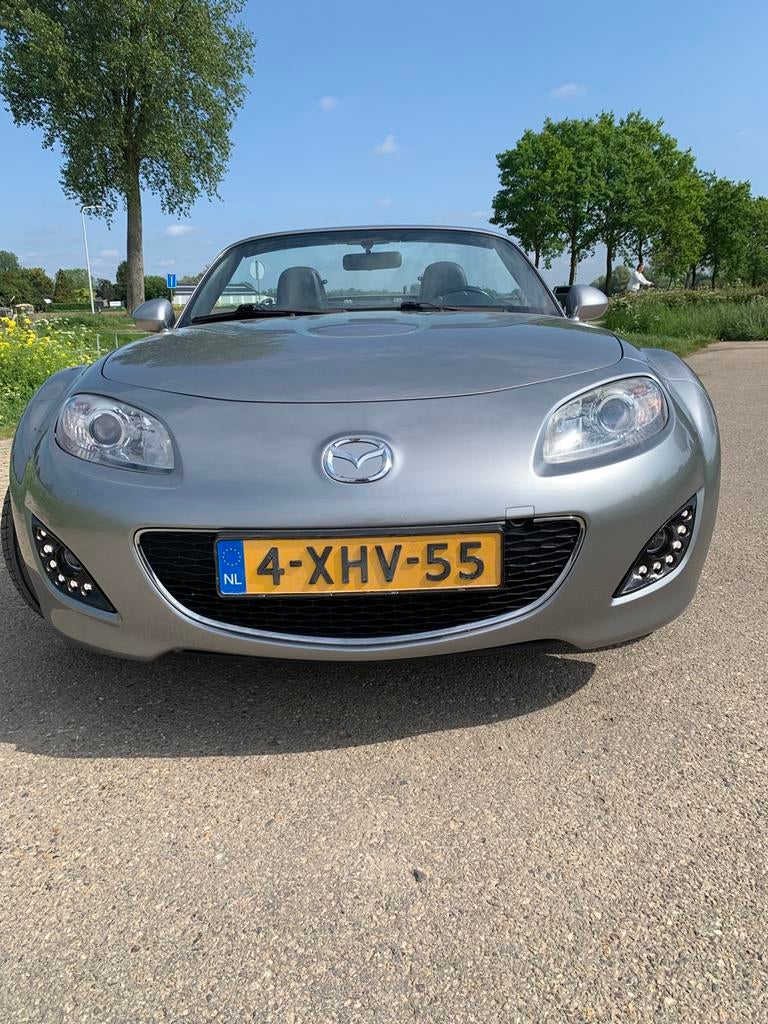 Mazda MX-5 Roadster Coupé 1.8 2012 Ts+ Elektrische Kap /NAP, Achterwielaandrijving, Zwart, 4 cilinders, Cabriolet