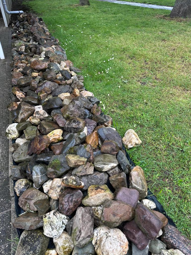 Partij maaskeien, Tuin en Terras, Grind, Keien en Split, Ophalen, Gebruikt, Overige materialen