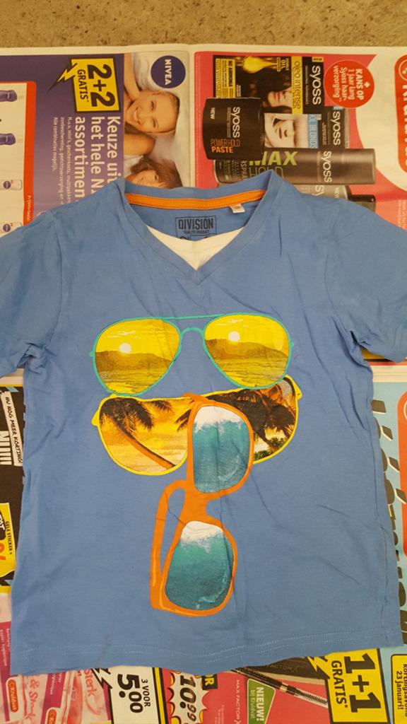 Jongens t shirt maat 116, Kinderen en Baby's, Kinderkleding | Maat 116, Ophalen of Verzenden, Gebruikt, Jongen, Shirt of Longsleeve