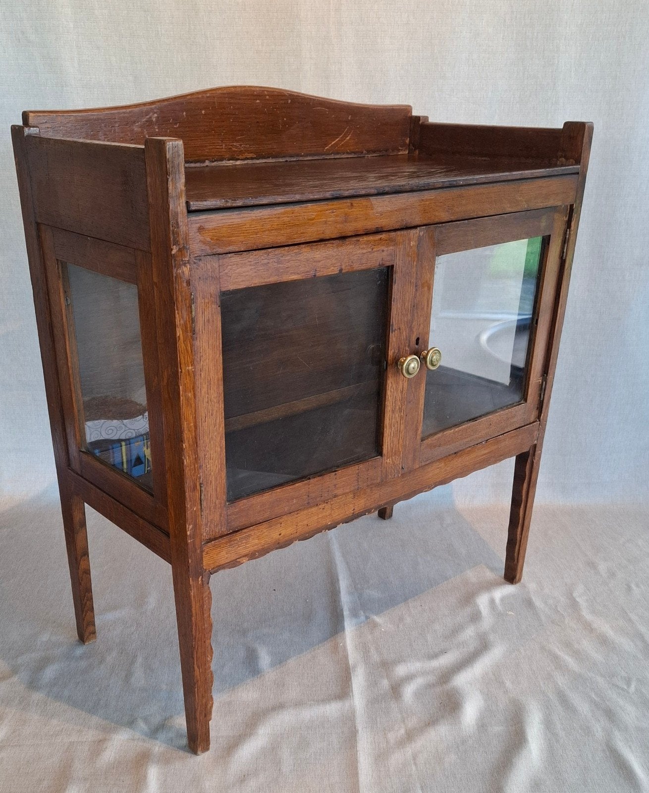 Antiek Art Deco Amsterdamse School Theekastje, Huis en Inrichting, Ophalen, Gebruikt, 25 tot 50 cm, 50 tot 100 cm
