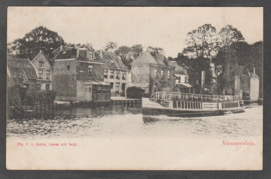 nieuwersluis  de vecht met  boot, Verzenden, Voor 1920, Ongelopen, Utrecht