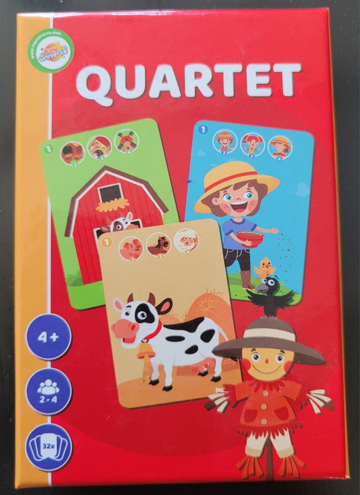 Kwartetspel voor kinderen - Boederij thema, Een of twee spelers, Ophalen, Zo goed als nieuw