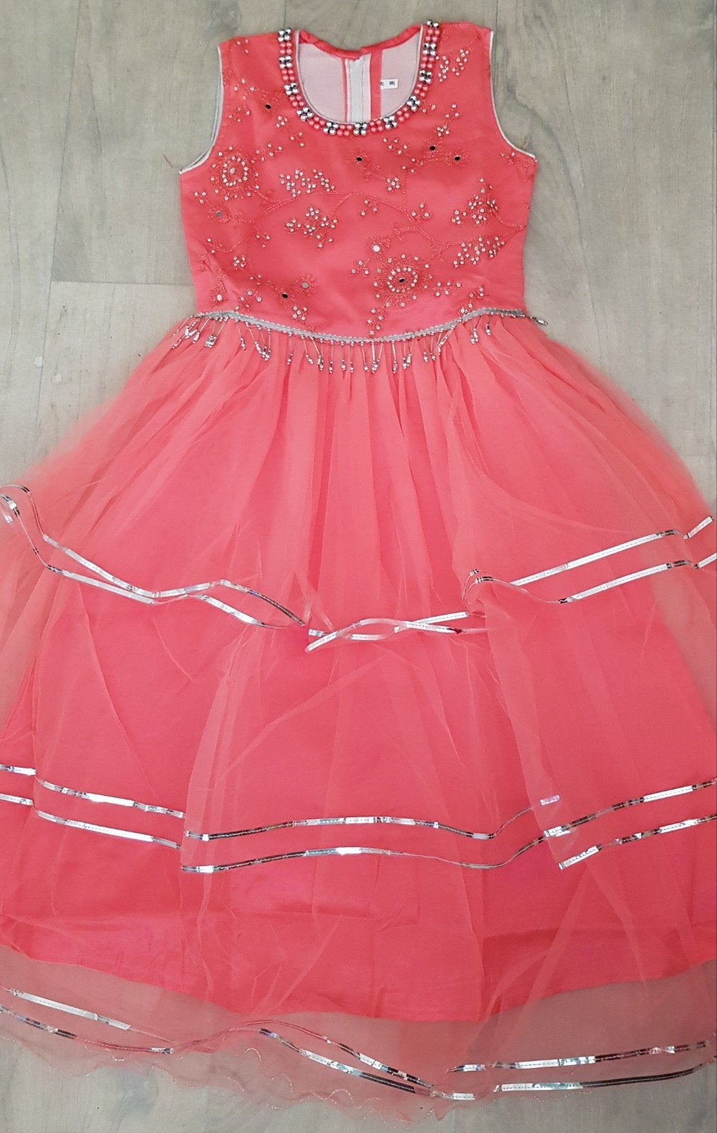 Indiase feestjurk kind/tiener roze met laagjes NIEUW, Kinderen en Baby's, Verzenden, Nieuw, Meisje